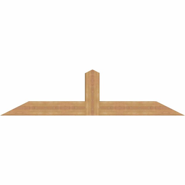 Ekena Millwork Portland Smooth Timber Gable Bracket, Western Red Cedar, 72"W x 18"H x 5 1/2"D x 5 1/2"F, 6/12 Pitch GBW072X18X0606POR00SWR - main
